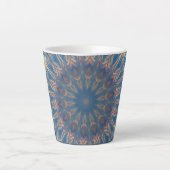 Blue Chakra Kaleidoskop Thunder_Cove Milchtasse (Vorderseite)