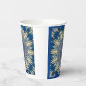 Blue Chakra Kaleidoskop Thunder_Cove Pappbecher (Links)