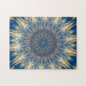 Blue Chakra Kaleidoskop Thunder_Cove Puzzle (Horizontal)