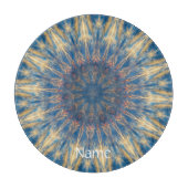 Blue Chakra Kaleidoskop Thunder_Cove Schneidebrett (Vorderseite)