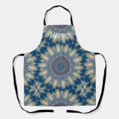 Blue Chakra Kaleidoskop Thunder_Cove Schürze (Vorderseite)