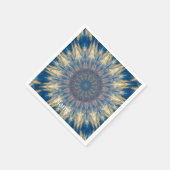 Blue Chakra Kaleidoskop Thunder_Cove Serviette (Ecke)
