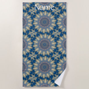 Blue Chakra Kaleidoskop Thunder_Cove Strandtuch