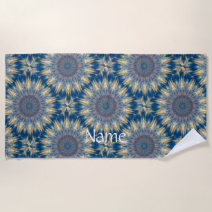 Blue Chakra Kaleidoskop Thunder_Cove Strandtuch