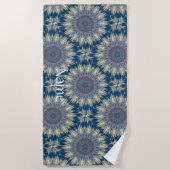 Blue Chakra Kaleidoskop Thunder_Cove Strandtuch (Vorderseite)