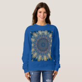 Blue Chakra Kaleidoskop Thunder_Cove Sweatshirt (Vorne ganz)