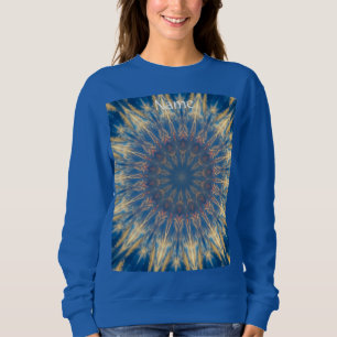 Blue Chakra Kaleidoskop Thunder_Cove Sweatshirt