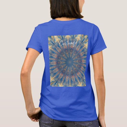 Blue Chakra Kaleidoskop Thunder_Cove T-Shirt (Rückseite)