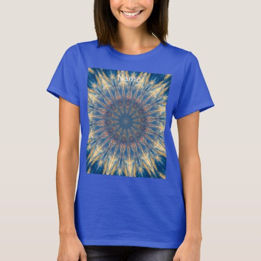 Blue Chakra Kaleidoskop Thunder_Cove T-Shirt (Vorderseite)