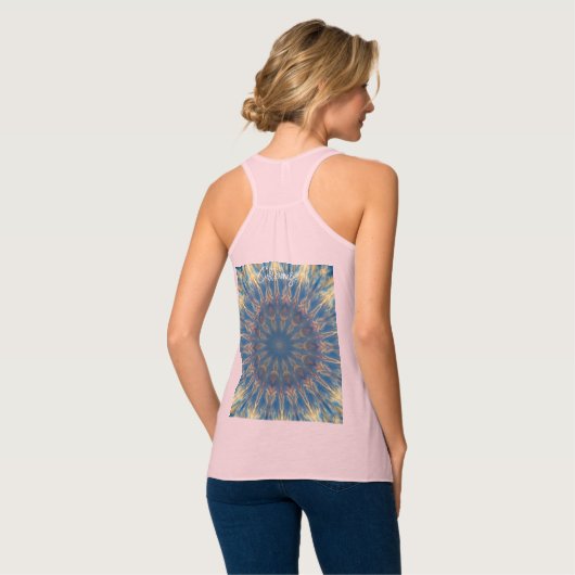 Blue Chakra Kaleidoskop Thunder_Cove Tank Top (Rückseite Vollansicht)