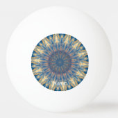 Blue Chakra Kaleidoskop Thunder_Cove Tischtennisball (Vorderseite)