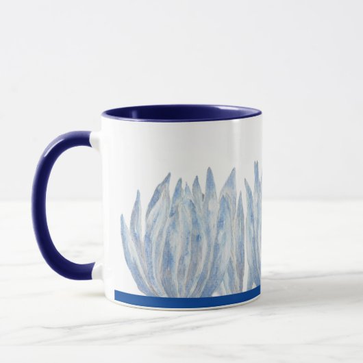 Blue Chalk Sticks auf einer Combo-Tasse Tasse (Links)