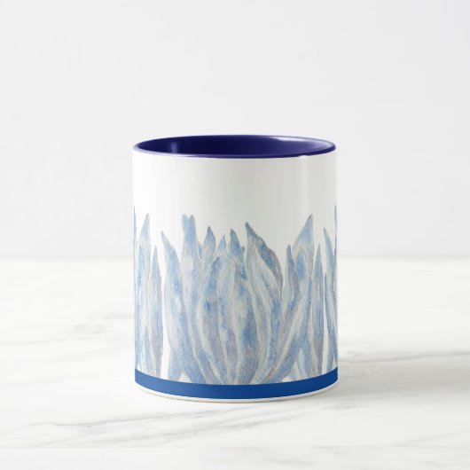 Blue Chalk Sticks auf einer Combo-Tasse Tasse (Zentrum)