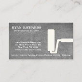 Blue Chalkboard House Painting Business Card Visitenkarte (Vorderseite)