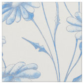 Blue Chamomile Fabric Stoff (Nahaufnahme)