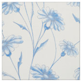 Blue Chamomile Fabric Stoff (Muster)