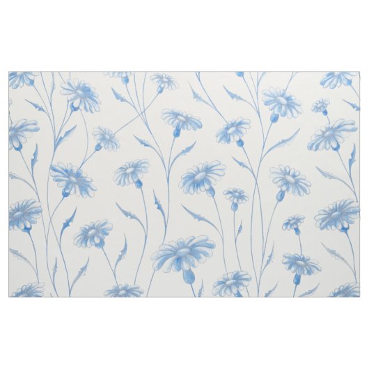 Blue Chamomile Fabric Stoff (Fat Quarter (45,7 x 55,9 cm))