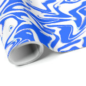 Blue Chaos...... Geschenkpapier (Rolleneckpunkt)