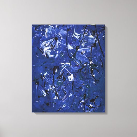 Blue Chaos Leinwanddruck (Vorderseite)