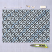Blue Charter Oak Quilt Muster Seidenpapier (Handwerk)