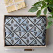 Blue Charter Oak Quilt Muster Seidenpapier (Geschenk)