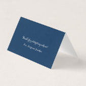 Blue Chatham Cape Cod Wedding Seating (Rückseite)