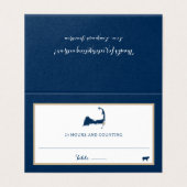 Blue Chatham Cape Cod Wedding Seating (Außenseite Aufgefaltet)