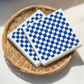 Blue Checker Bridal Shower Serviette