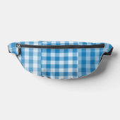 Blue Checker Patchwork Pattern Bauchtasche (Ablage )
