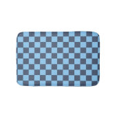 Blue Checkerboard Badematte (Vorderseite)