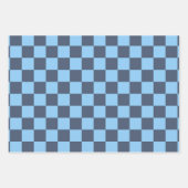 Blue Checkerboard Geschenkpapier Set (Vorderseite 3)