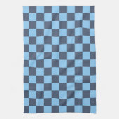 Blue Checkerboard Geschirrtuch (Vertikal)