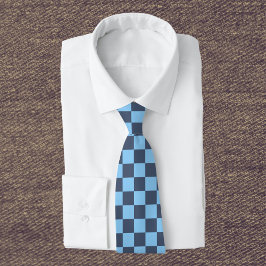 Blue Checkerboard Krawatte
