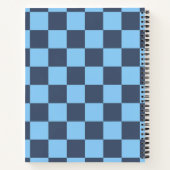 Blue Checkerboard Notizblock (Rückseite)