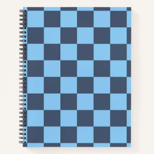 Blue Checkerboard Notizblock