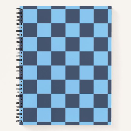 Blue Checkerboard Notizblock (Vorderseite)