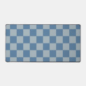 Blue Checkerboard Pattern Schreibtischunterlage (Vorderseite)