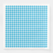 Blue Checkerboard Pattern Serviette (Vorderseite)
