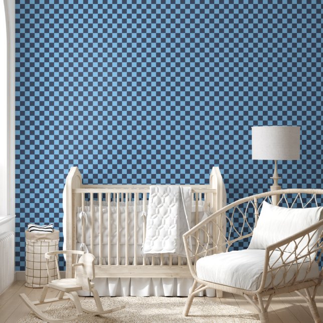 Blue Checkerboard Tapete (Kinder)