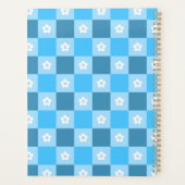 Blue Checkered Floral Planer (Rückseite)