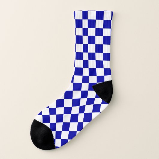 Blue Checkered Socken (Links - Außen)