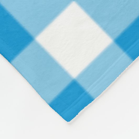 Blue Checkered Square Seamless Pattern  Fleecedecke (Ecke)