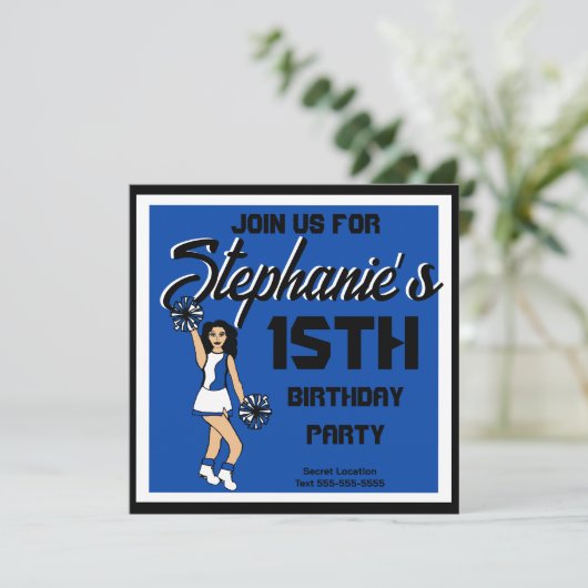 Blue Cheer #2 Einladung (Stehend Vorderseite)