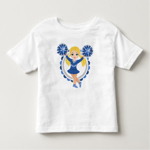 Blue Cheerleader Blonde - Niedlich Cheer Kleinkind T-shirt