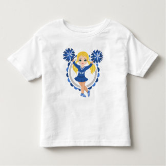 Blue Cheerleader Blonde - Niedlich Cheer Kleinkind T-shirt