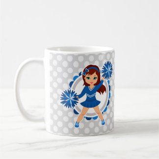 Blue Cheerleader Brünett - Niedlich Cheerleader Kaffeetasse