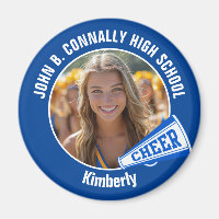 Blue Cheerleader Foto High School Spirit Cheerlead