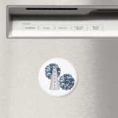 Blue Cheerleader Magnet (In Situ (Geschirrspüler))