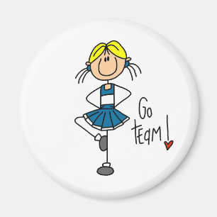 Blue Cheerleader Magnet