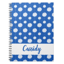 Blue Cheerleader Pom Pom Muster